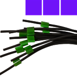 2.06mm Purple/ Purple/ Purple VITON Flared 3 Bridge Tube