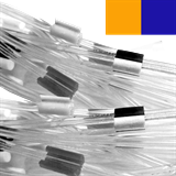 0.25mm I.D. Orange/ Blue PVC 