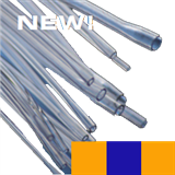 0.25mm Orange/ Blue/ Orange Flared PVC 3 BridgeTube