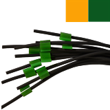 0.38mm I.D Orange/ Green Futura VITON Tube