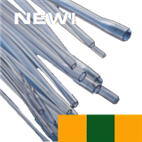 0.38mm I.D Orange/ Green Flared PVC 3 Bridge Tube