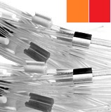 0.19mm I.D. Orange/ Red Silicone