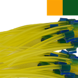 0.38mm I.D Orange/ Green Flared Solva Tube