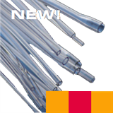 0.19mm Orange/ Red/ Orange Flared PVC 3 Bridge Tube