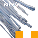 0.64mm I.D Orange/ White/ Orange Flared Silicone 3 Bridge Tube