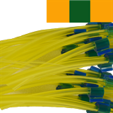 0.38mm I.D Orange/ Green/ Orange Flared Solva 3 Bridge Tube