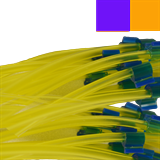 2.54mm I.D. Purple/ Orange Flared Solva Tube