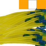 0.64mm I.D. Orange/ White/ Orange PVC Solva