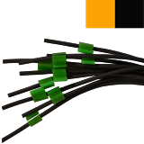 0.13mm I.D Orange/ Black Futura VITON Tube