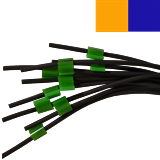 0.25mm Orange/ Blue Futura VITON Tube