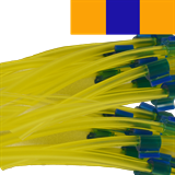 0.25mm Orange/ Blue Flared Solva 3 Bridge Tube