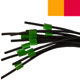 0.19mm Orange/ Red Futura VITON Tube