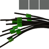 1.30mm Grey/ Grey/ Grey VITON Flared 3 Bridge Tube