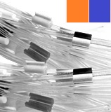 0.25 mm I.D. Orange/ Blue Silicone