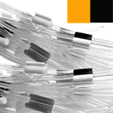 0.13mm I.D. Orange/ Black PVC Tube