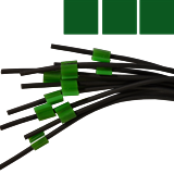 1.85mm Green/ Green/ Green VITON Flared 3 Bridge Tube