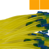 0.89mm I.D. Orange/ Orange PVC Solva